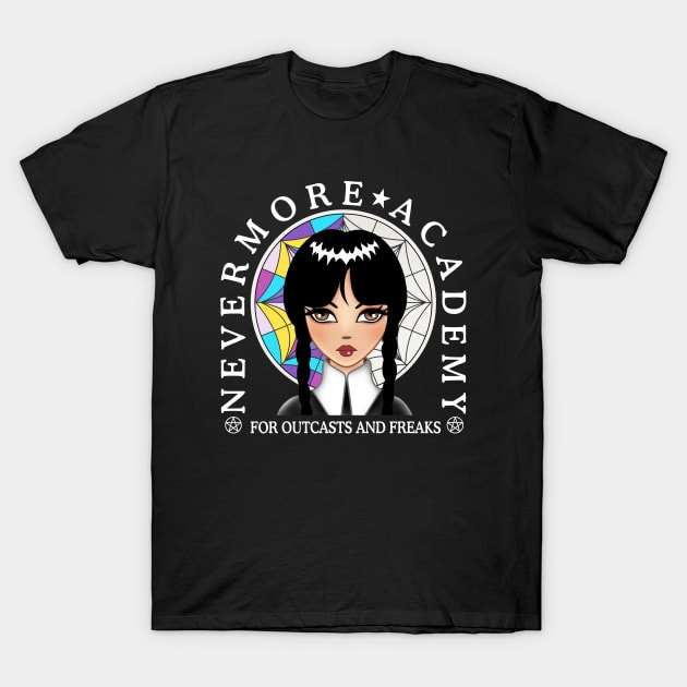 Nevermore Academy Wednesday T-Shirt by Gothic Rose